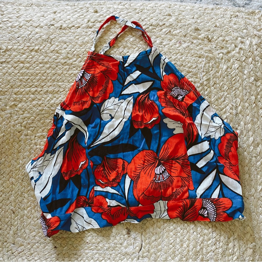 Floral Print Two-Piece Maxi Dress